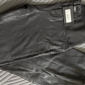 Paige Cindy Maternity Pleather Straight Pants